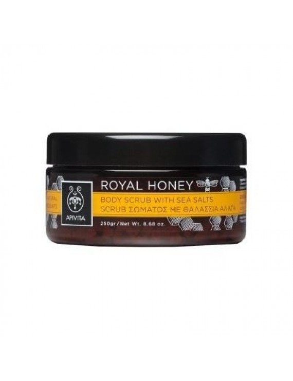 Apivita Royal Honey Body Scrub with Sea Salts, Απολέπιση Σώματος με Θαλάσσια Άλατα,200ml