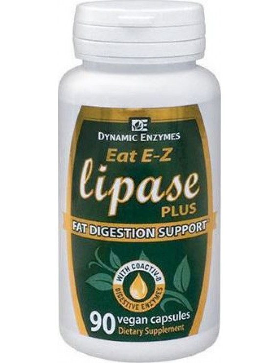 DYNAMIC ENZYMES Dynamic Enzymes Eat E-Z Lipase Plus 90caps