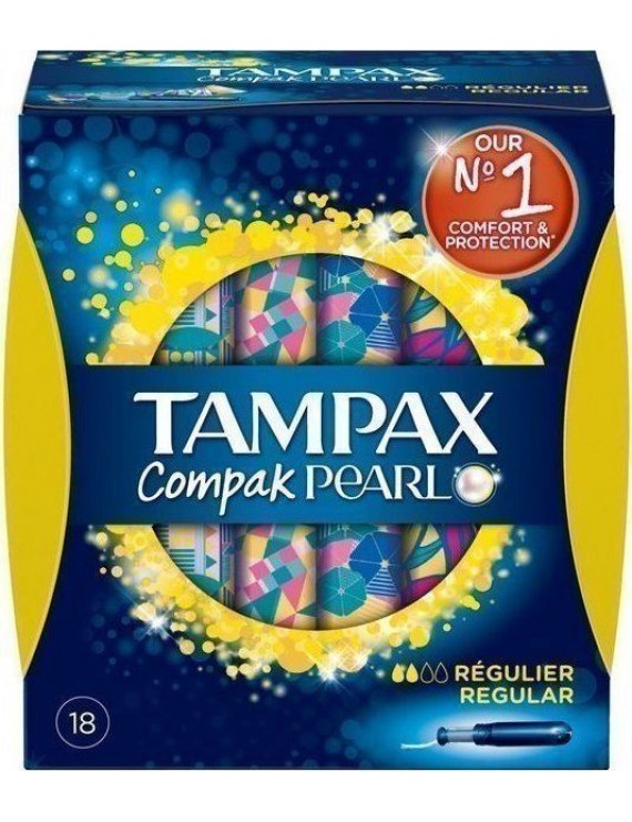 Tampax Pearl Regular Ταμπόν Υψηλής Απορροφητικότητας, 18 τεμάχια