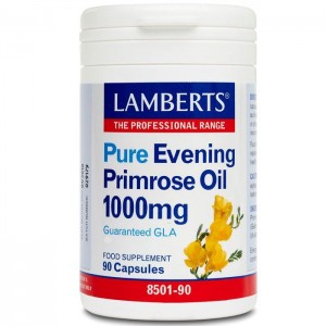 Lamberts Pure Evening Primrose Oil 1000mg Συμπλήρωμα με Γ-Λινολεϊκό οξύ (GLA) για Γυναίκες στην Εμμηνόπαυσης 90 caps 