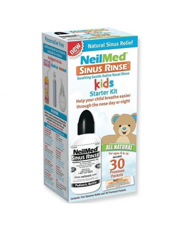 NeilMed Sinus Rince KIT για Παιδια συστημα ρινικων πλυσεων {1 συσκευη & 30 φακελακια}