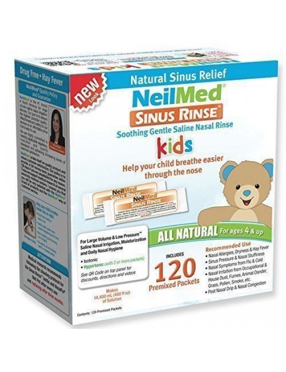 NeilMed Sinus Rinse 120 Sachets Pediatric Packets