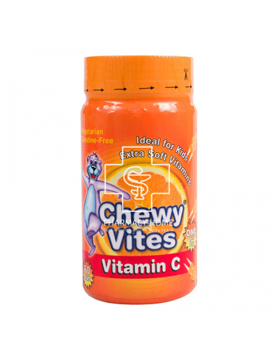 Chewy Vites Jelly Bears - Vitamin C, Συμπλήρωμα Διατροφής με Βιταμίνη C για παιδιά 60 μασώμενα ζελεδάκια