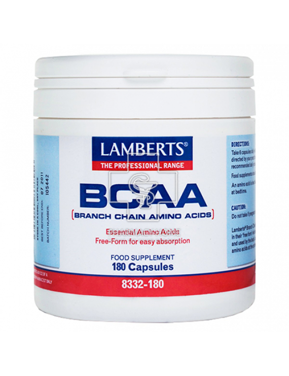 Lamberts  BCAA Branch Chain Amino Acids  180 capsules