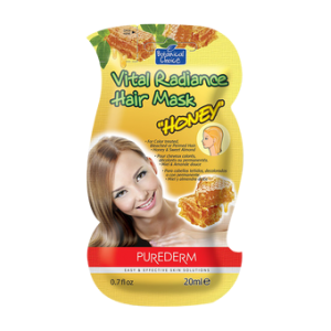 Purederm Vital Radiance Hair Mask Μάσκα Μαλλιών Με Μέλι 20ml
