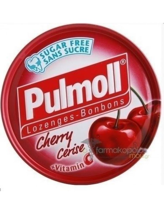 Pulmoll Cherry Sense Καραμέλες για το βήχα με γεύση Aγριοκεράσο 50g
