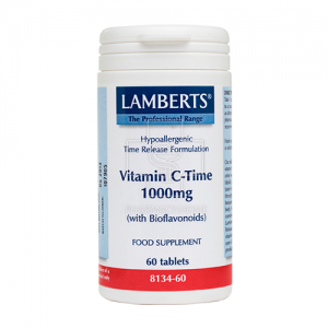 Lamberts Vitamin C 1000mg Time Release Βιταμίνη C Βραδείας Απελευθέρωσης 60 Tablets