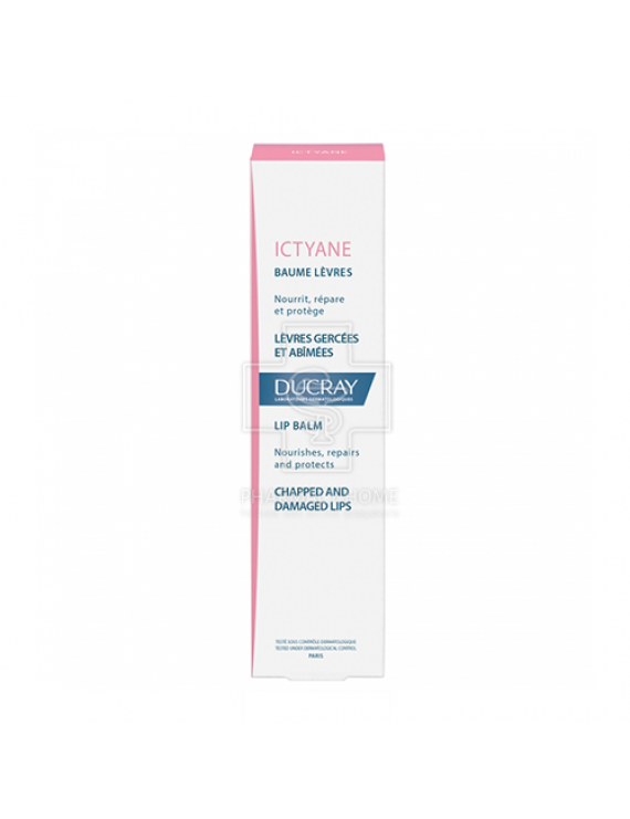 DUCRAY ICTYANE LIP BALM CHAPPED AND DAMAGED LIPS15ML 