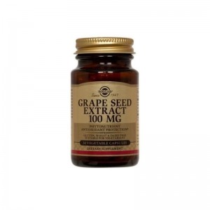 Solgar Grape Seed Extract Συμπλήρωμα διατροφής 100mg 30vegcaps.
