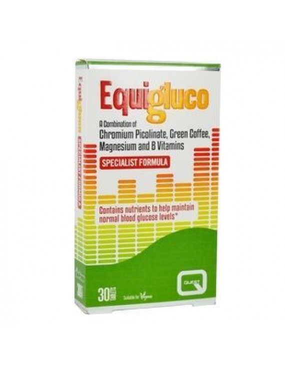 Quest Equigluco Συμπλήρωμα Διατροφής για τη Διατήρηση των Φυσιολογικών Επιπέδων Γλυκόζης στο Αίμα, 30 tabs