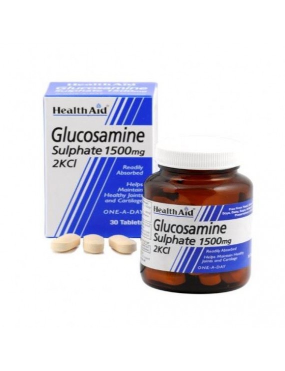 Health Aid GLUCOSAMINE Sulphate, 30 ταμπλέτες βραδείας αποδέσμευσης