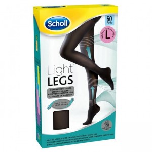 DR. Scholl Light Legs Καλσόν Διαβαθμισμένης Συμπίεσης 60 Den Large Μαύρο 1 Ζεύγος