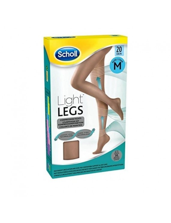 DR. Scholl Light Legs Καλσόν Διαβαθμισμένης Συμπίεσης 20 Den Medium Μπεζ 1 Ζεύγος