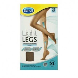 DR. Scholl Light Legs Καλσόν Διαβαθμισμένης Συμπίεσης 20 Den XLarge Μπεζ 1 Ζεύγος 