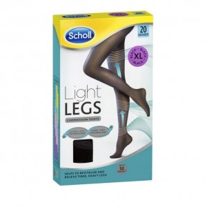 DR. Scholl Light Legs Καλσόν Διαβαθμισμένης Συμπίεσης 20 Den XLarge Μαυρο 1 Ζεύγος 