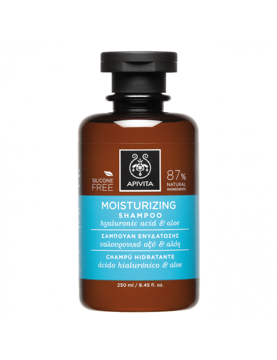 Apivita Moisturizing Shampoo Σαμπουάν Ενυδάτωσης για Όλους τους Τύπους Μαλλιών 250ml. 