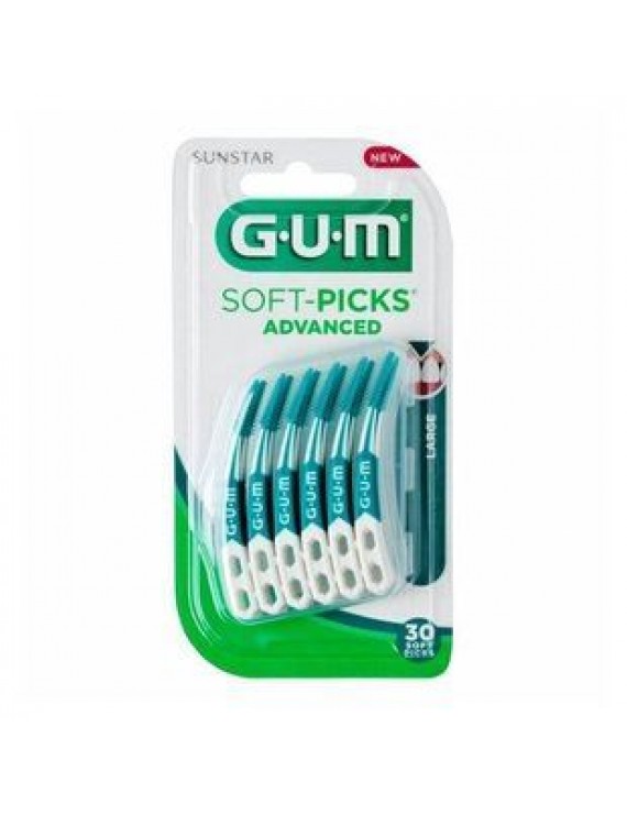 Gum Soft-Picks 651 Advanced Large Μεσοδόντια Βουρτσάκια Μιας Χρήσης 30 Τμχ