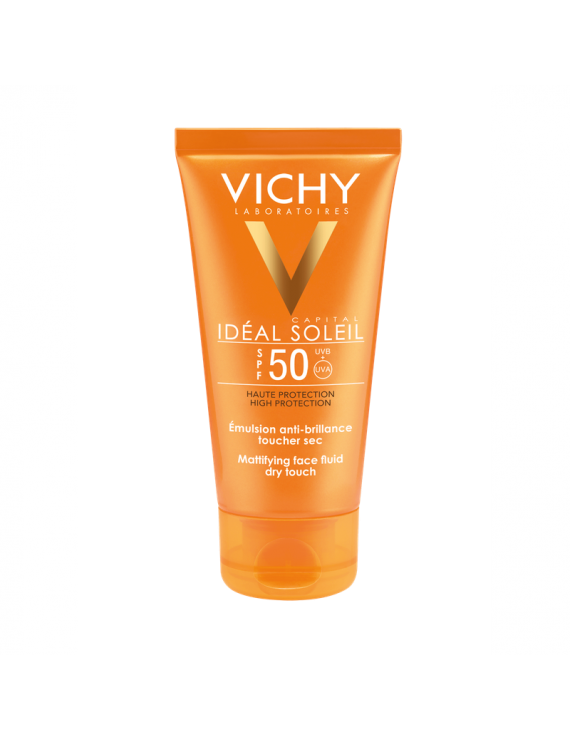 Vichy Ideal Soleil Mattifying Face Fluid Dry Touch SPF50 Αντιηλιακή Κρέμα Προσώπου 50ml