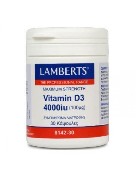 Lamberts Vitamin D3 4000 IU 30 caps