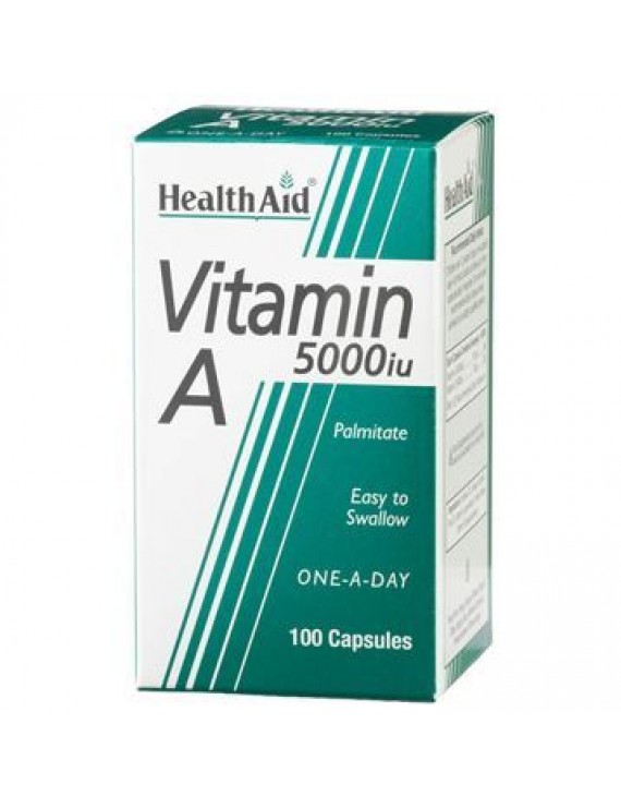 HEALTH AID Vitamin A 5000iu capsules 100's