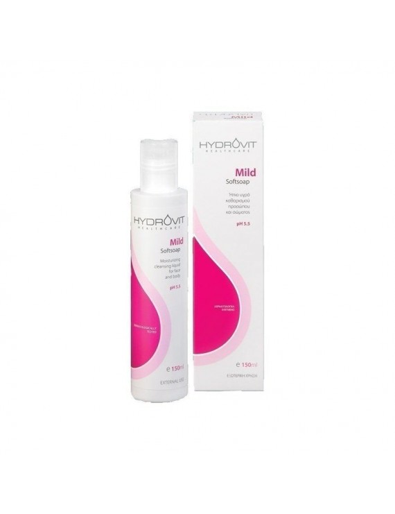 Hydrovit Mild Soft Soap υγρό καθημερινού καθαρισμού προσώπου και σώματος 150ml. 