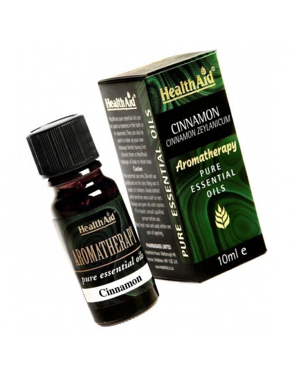 Health Aid Aromatherapy Cinnamon Oil Αιθέριο Έλαιο Κανέλλα 10ml. 