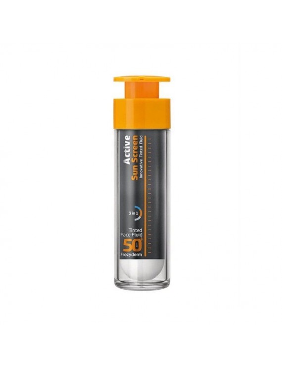 Frezyderm Active Sun Screen Innovative Tinted Cream SPF50+ Αντηλιακή Κρέμα Προσώπου με Χρώμα 50ml.
