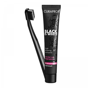 CURAPROX BLACK IS WHITE Οδοντόβουρτσα CS 5460 + Οδοντόκρεμα Whitening Toothpaste 90ml