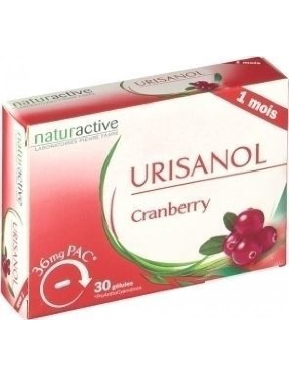 Naturactive Urisanol Cranberry 30 caps για λοιμώξεις κατώτερου ουροποιητικού/κυστίτιδες