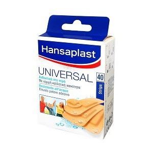 Hansaplast Universal Water resistant Strips 4 μεγέθη 40τεμ