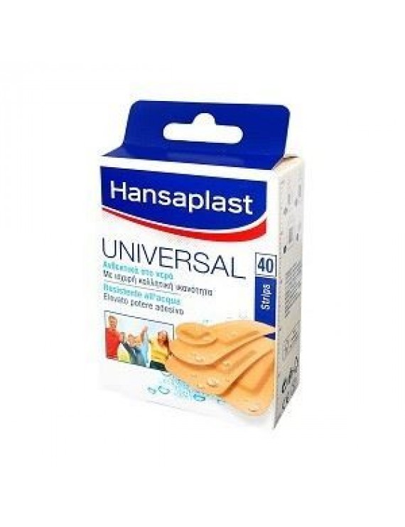 Hansaplast Universal Water resistant Strips 4 μεγέθη 40τεμ