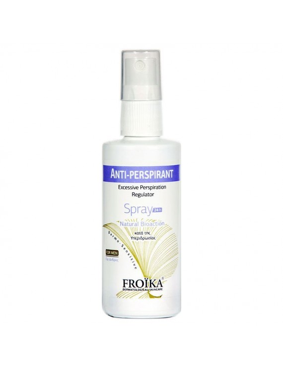 Froika Antiperspirant Spray Without Perfume, Αντιιδρωτικό Σπρέι 24ωρης Προστασίας, 60ml.