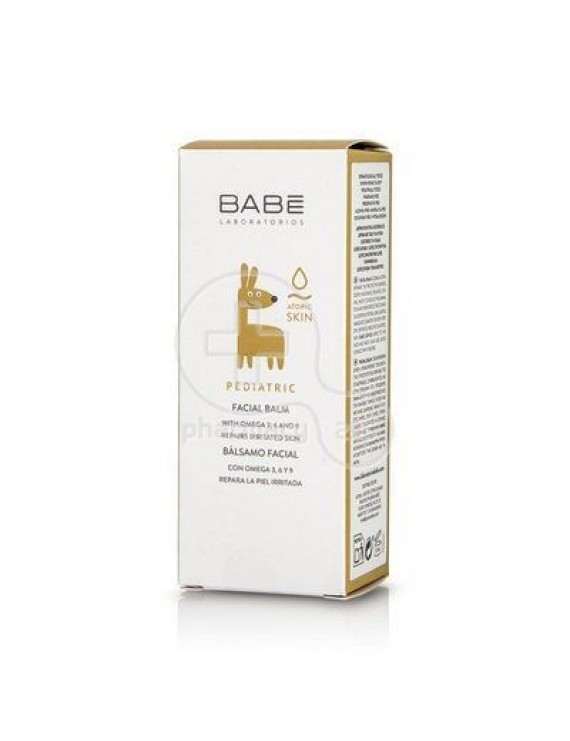 Babe Pediatric Balsamo Facial Atopic Skin, Ενυδατική και Καταπραϋντική Κρέμα Προσώπου, 50ml