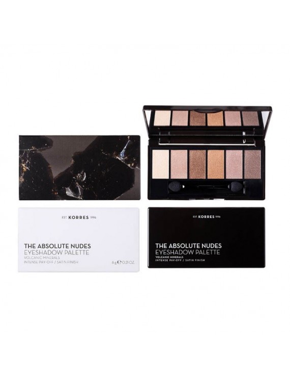 Korres Volcanic Minerals Eyeshadow Palette The Absolute Nudes Παλέτα Σκιών για τα Μάτια 6g