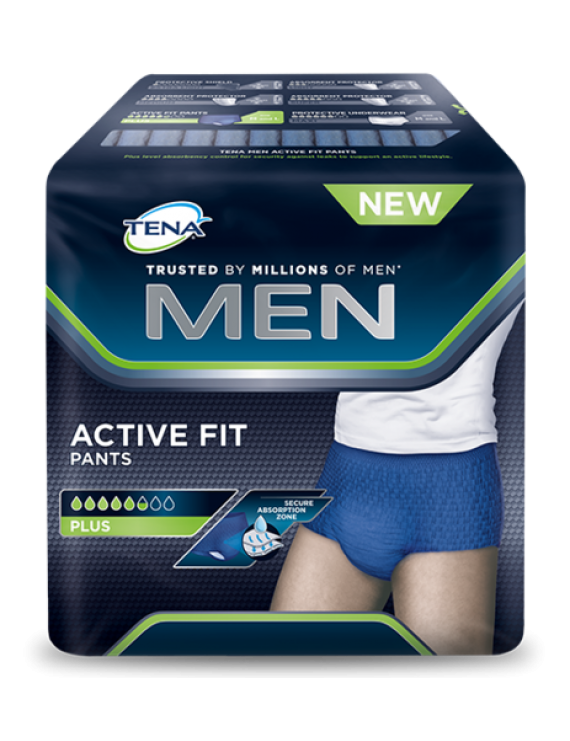 Tena Men Active Fit Pants Plus Large Ανδρικά Προστατευτικά Εσώρουχα 8 τεμάχια