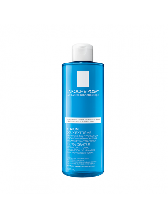 LA ROCHE POSAY KERIUM EXTRA GENTLE GEL-SHAMPOO FOR SENSITIVE SCALP AND NORMAL HAIR 400ml