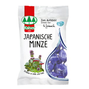Kaiser Japanase Mint Καραμέλες για το λαιμό με Ιαπωνική μέντα χωρίς ζάχαρη 60gr