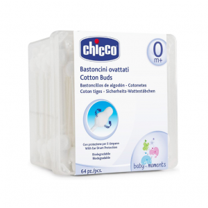 Chicco Cotton Bubs Μπατονέτες 0+ (64 ΤΕΜΑΧΙΑ)