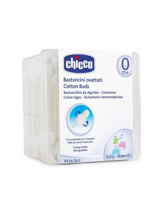 Chicco Cotton Bubs Μπατονέτες 0+ (64 ΤΕΜΑΧΙΑ)
