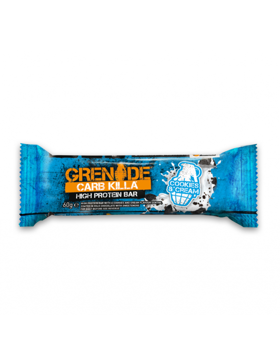 GRENADE Carb Killa Cookies & Cream - Μπάρες Υψηλής Πρωτεΐνης 60g