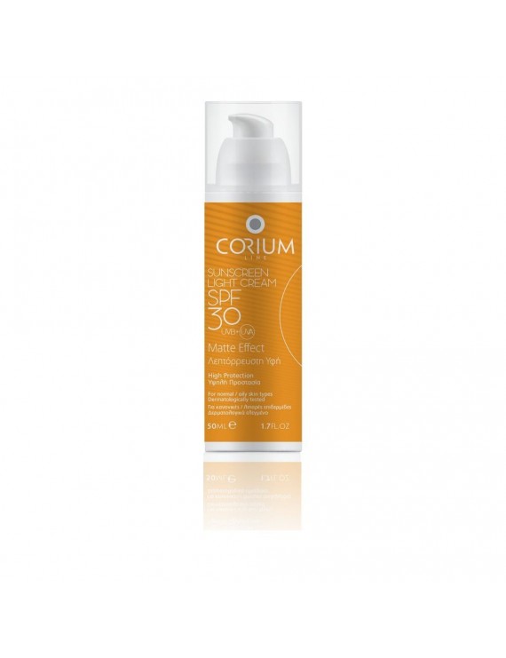 Corium Sunscreen Light Cream Matte Effect SPF30 50ml