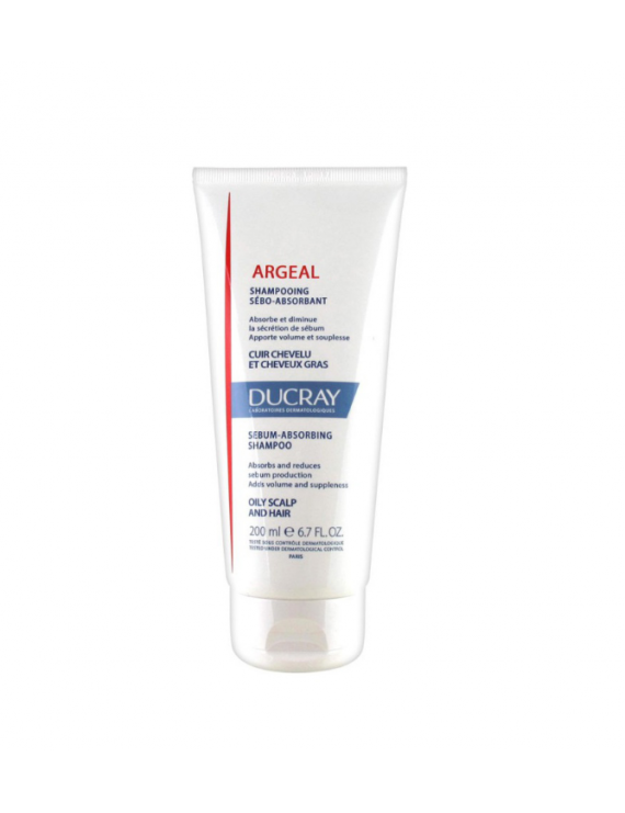 DUCRAY Argeal Sebum-absorbing Treatment Shampoo - Σαμπουάν 200ML