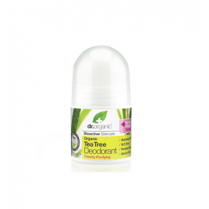 Dr.Organic Tea Tree Deodorant 50ml Αποσμητικό με Βιολογικό Τεϊόδεντρο