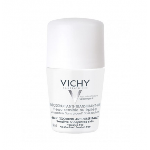 Vichy Deodorants 48ωρη Αποσμητική Φροντίδα για Ευαίσθητες ή Αποτριχωμένες Επιδερμίδες, 50ml 