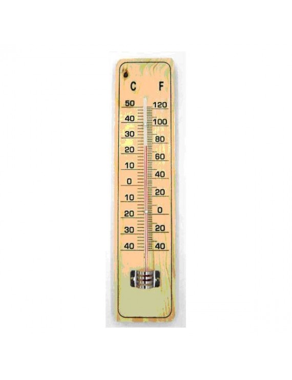 Θερμόμετρο χώρου, ξύλινο
