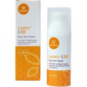 Therapis Sunpro Face Sun Cream SPF 30+ Αντιηλιακή Κρέμα Προσώπου, 50ml