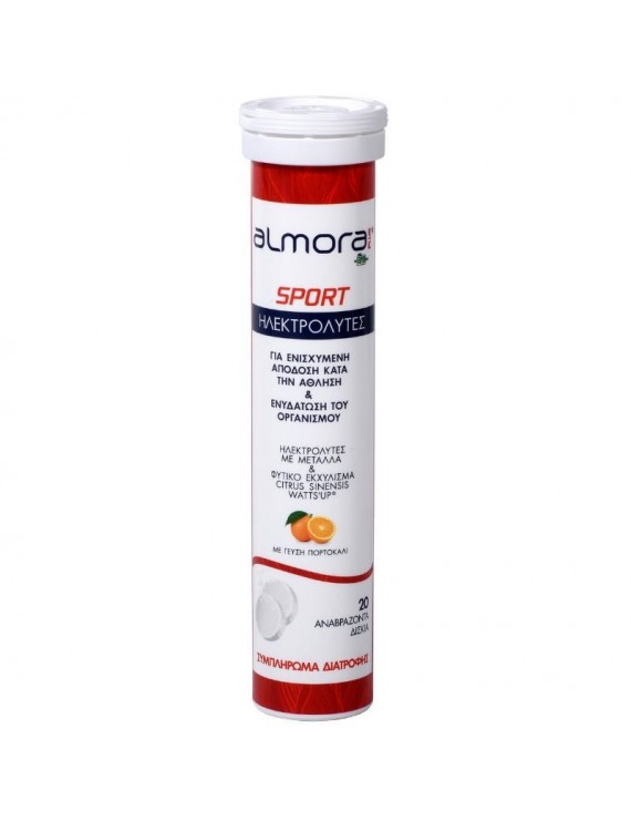 Almora Plus Sport 20 αναβράζοντα Δισκία με Γεύση Πορτοκάλι