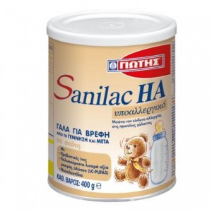 Sanilac HA Υποαλλεργικό Γάλα σε Σκόνη 400gr