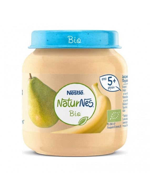 Nestle Naturnes Bio Βιολογικό Βρεφικό Γεύμα Αχλάδι Μπανάνα 5 μηνών+