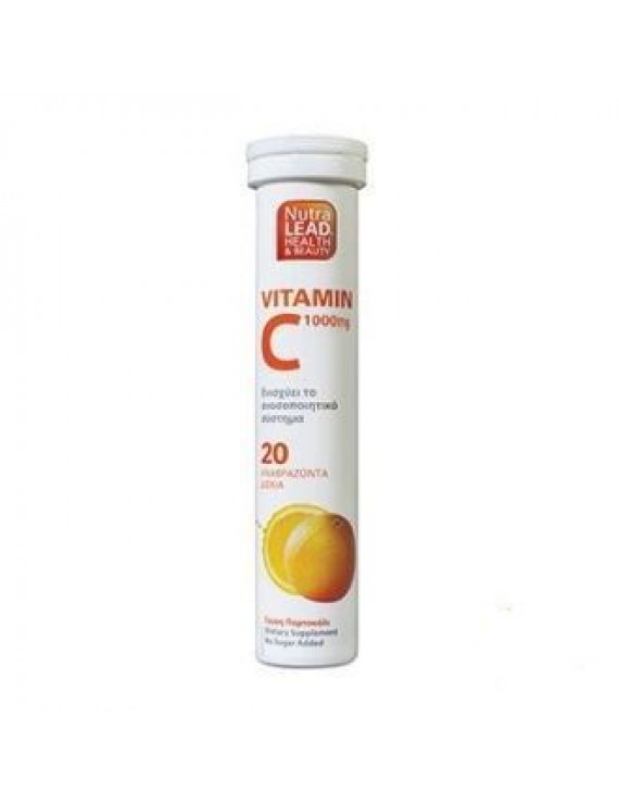 Nutralead Βιταμίνη C 1000mg Με Γεύση Πορτοκάλι , 20τεμ